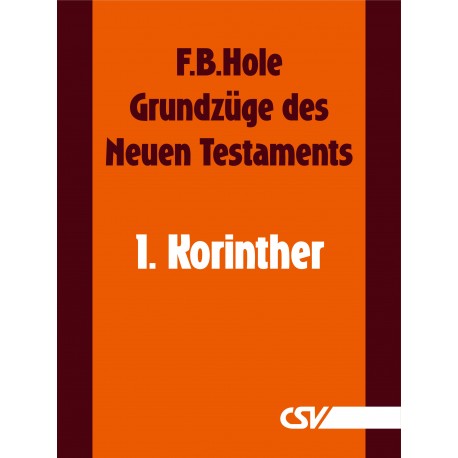 Grundzüge des Neuen Testaments - 1. Korinther (E-Book)