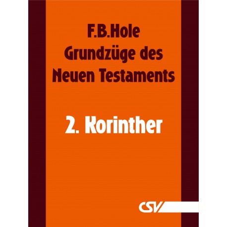 Grundzüge des Neuen Testaments - 2. Korinther (E-Book)