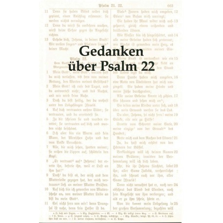 Gedanken über Psalm 22
