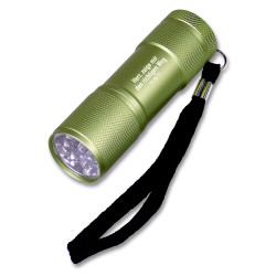 LED-Taschenlampe aus Aluminium - grün