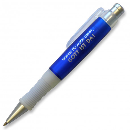 Kugelschreiber "Wohin du auch gehst ..." blau