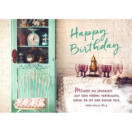 Postkarte zum Geburtstag - Vertrauen