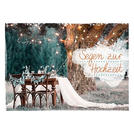 Faltkarte zur Hochzeit - Unter dem Baum