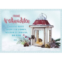 Postkarte zu Weihnachten - Retter