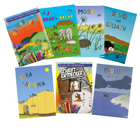 Lese- und Malbücher 1-8