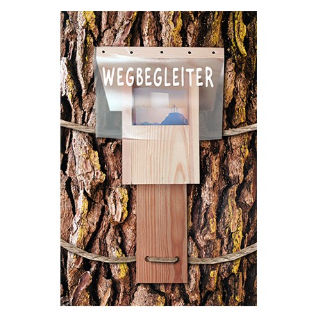 Holzbausatz "Wegbegleiter" - für DIN A7 Broschüren