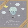 Faltkarte zur Geburt - Ballon