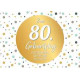 Faltkarte zum 80. Geburtstag - Punkte