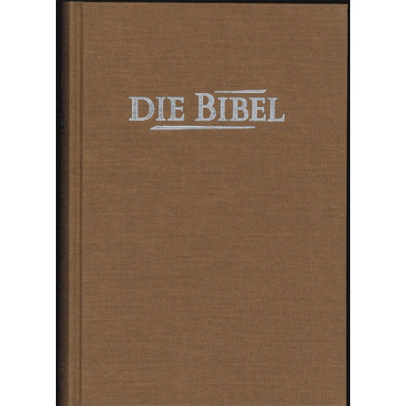 Taschenbibel, Hardcover, Leinen, Ocker