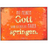 Postkarte - Mit meinem Gott