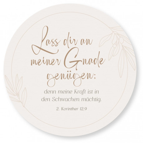 Wandbild - Lass dir an meiner Gnade genügen