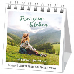 Frei sein & leben - Aufkleberkalender 2026
