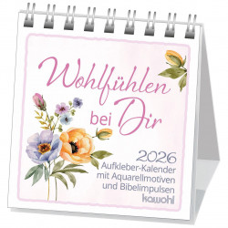 Wohlfühlen bei Dir, Aufkleberkal. 2026