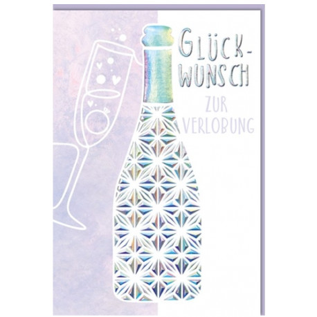 Faltkarte zur Verlobung - Glückwunsche zur Verlobung