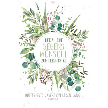 Faltkarte zum Geburtstag - Gottes Güte
