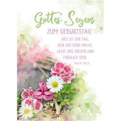 Faltkarte zum Geburtstag - Dies ist der Tag