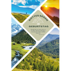Faltkarte zum Geburtstag - Berglandschaft