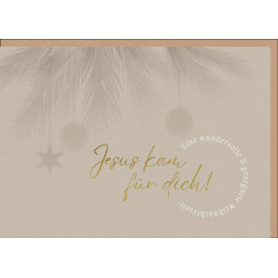 Faltkarte Weihnachten - Jesus kam für dich