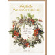 Faltkarte Weihnachten/Neujahr - Weihnachtskranz