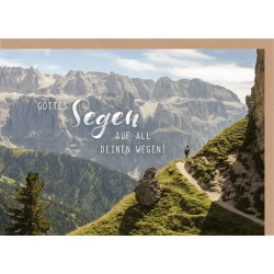 Faltkarte zum Geburtstag - Wanderweg