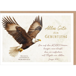 Faltkarte zum Geburtstag - Adler