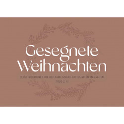 Postkarte zu Weihnachten - Weihnachtsgrüße