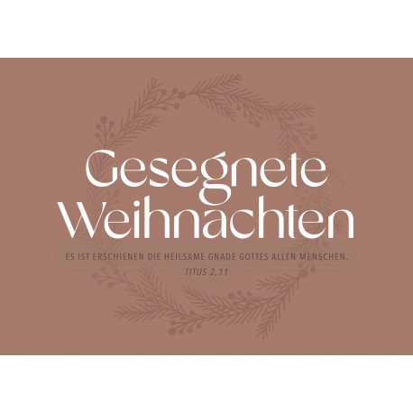 Postkarte zu Weihnachten - Weihnachtsgrüße