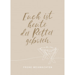 Postkarte zu Weihnachten - Retter