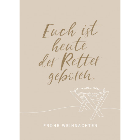 Postkarte zu Weihnachten - Heilsame Gnade