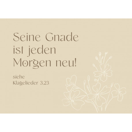 Postkarte - jeden Morgen neu