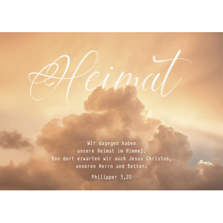 Postkarte zum Geburtstag - Heimat