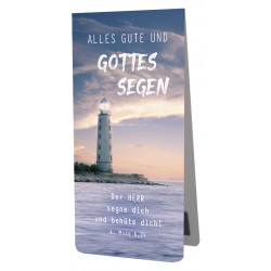 Magnetlesezeichen - Leuchtturm (Gottes Segen)