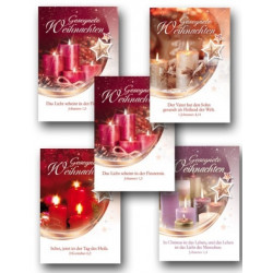 Geschenkanhänger Weihnachten 5-er Pack