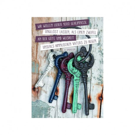 Postkarte - Schlüssel