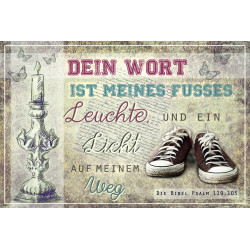 Postkarte - Dein Wort ist meines Fußes Leuchte