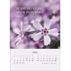 Zarte Blumengrüße 2026 - Tischkalender mit Holzaufsteller