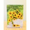Faltkarte zur Goldhochzeit - Sonnenblumen