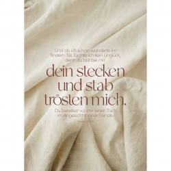 Postkarte - dein Stecken und Stab