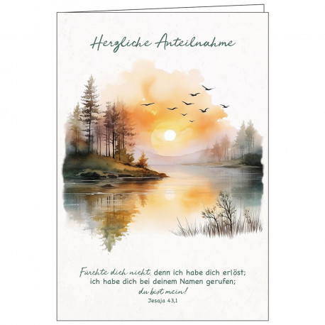 Faltkarte Trauer - Fürchte dich nicht