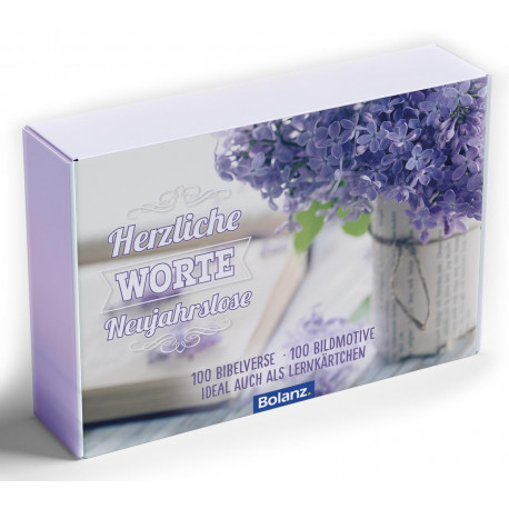 Kärtchen-Box, Herzliche Worte