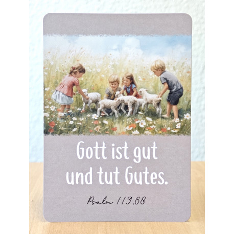 Postkarte - Gott ist gut und tut Gutes