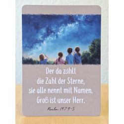 Postkarte - Zahl der Sterne