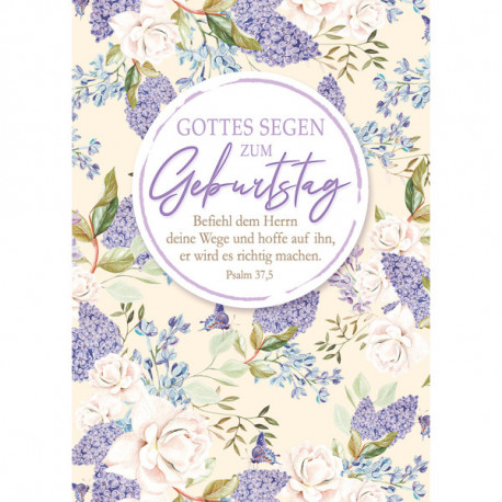 Faltkarte zum Geburtstag - Befiel dem Herrn deine Wege