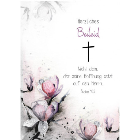 Faltkarte Trauer - Hoffnung auf den Herrn