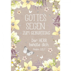 Midikärtchen Geburtstag - Der HERR behüte dich