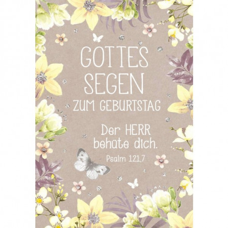 Midikärtchen Geburtstag - Der HERR behüte dich