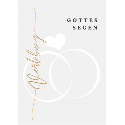 Postkarte zur Verlobung - Gottes Segen