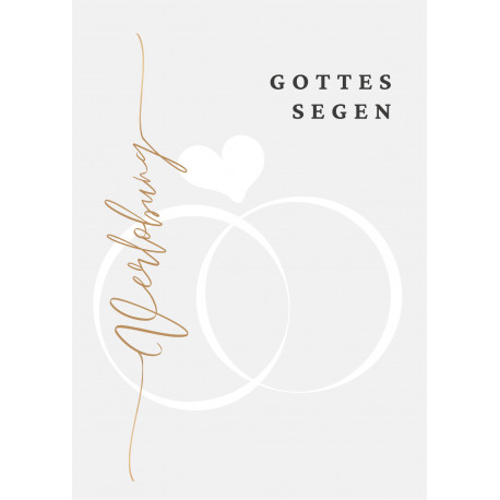 Postkarte zur Verlobung - Gottes Segen