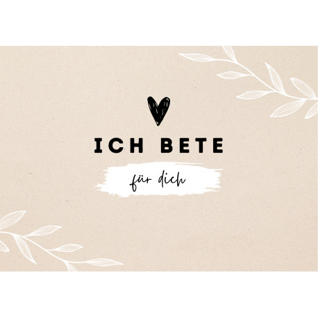Postkarte - Ich bete für dich