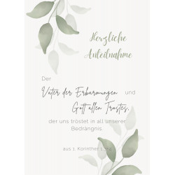 Postkarte - Herzliche Anteilnahme